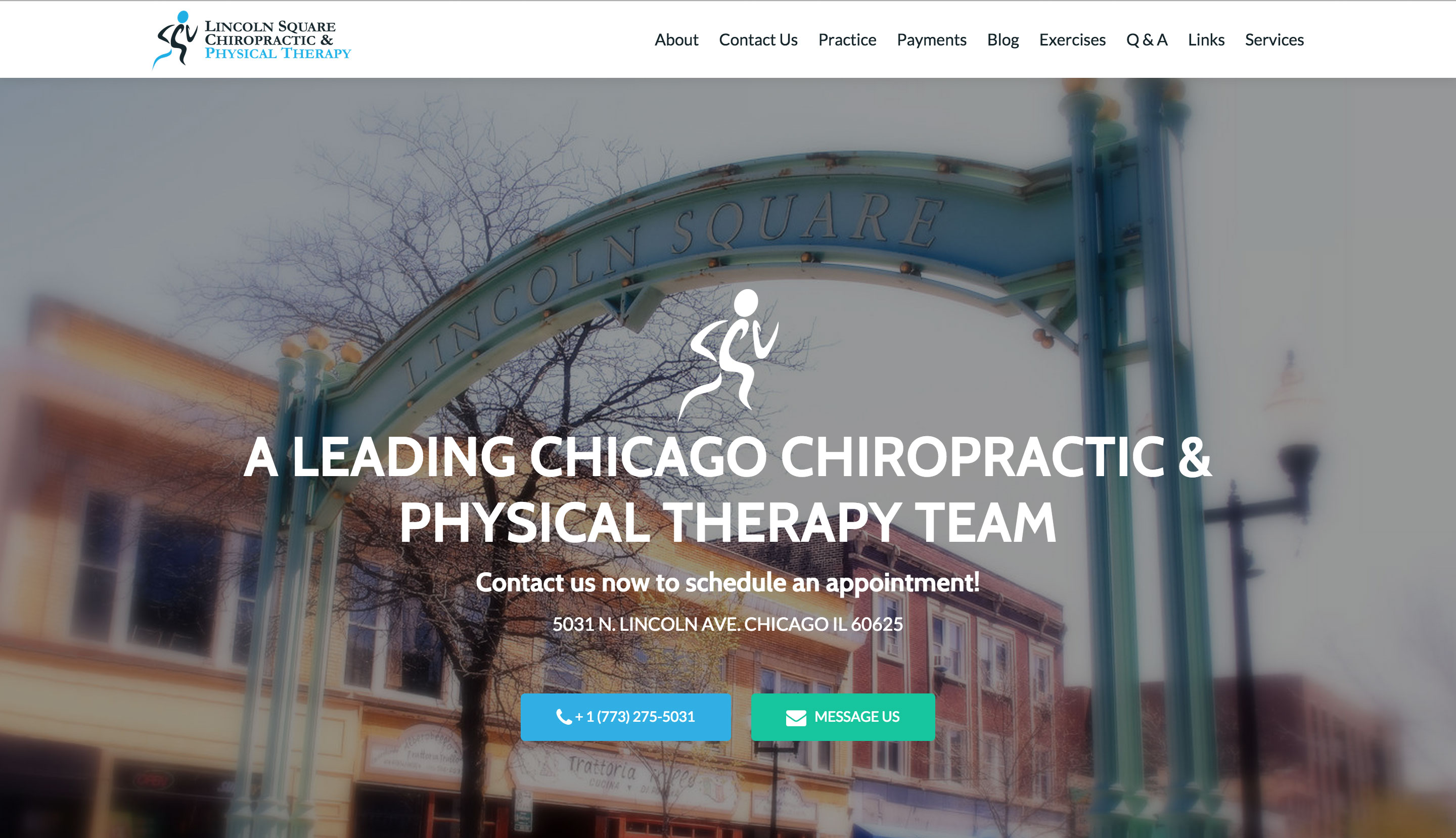 Lincoln Square Chiropractic and Physical Therapy Website After Pic