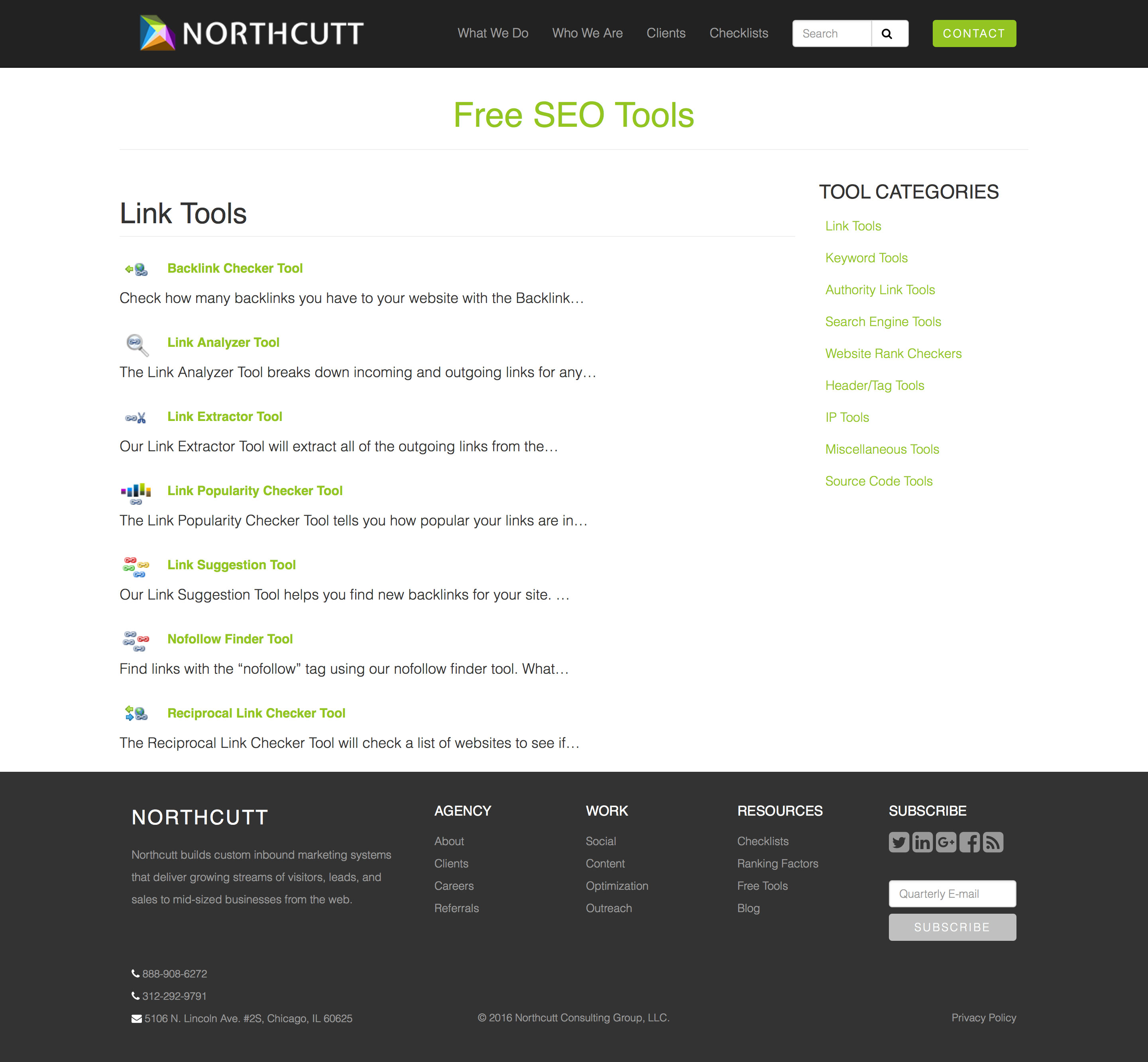 Northcutt Free SEO Tools